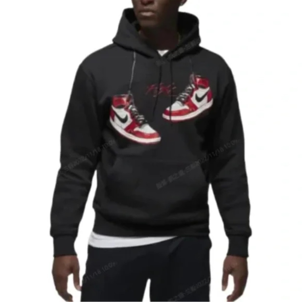 Rare "NEW" Air Jordan Flight Hoodie (L) Chicago Lost and Found Sneaker Shoes Bla